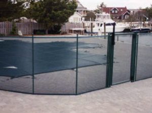 pool fencing in hunter green color