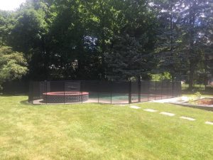 100ft black mesh fence Ryebrook, NY