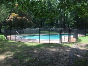 115ft black fence for pool Bedford, NY