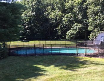 115ft black removable pool fencing Weston, CT