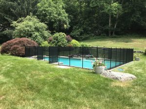 135ft black swimming pool fence Westport, CT