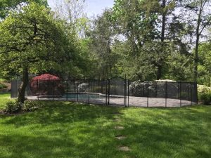 90ft swimming pool fence black color Mamaroneck, NY
