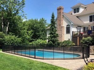 mesh pool fence installed in Danbury, CT